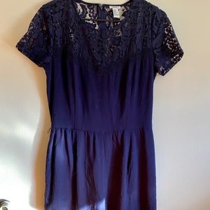 Navy blue romper